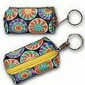 Globi Multi Color Circle 3D Lenticular Key Chain Purse (Stock)